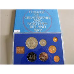 BRITAIN NORTH IRELAND 1977 COIN SET