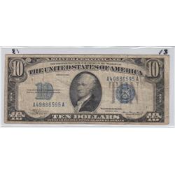 $10 SILVER CERTIFICATE 1934