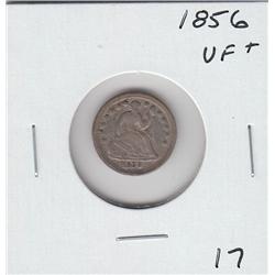1856 SEATED HALF DIME (VF+)