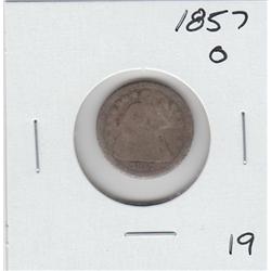 1857 O SEATED DIME