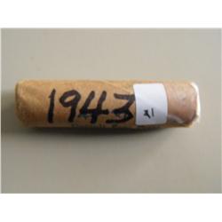 ROLL OF 40 STEEL WHEAT CENTS 1943