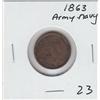 Image 1 : 1863 CIVIL WAR TOKEN ARMY NAVY