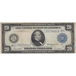 $20 SAN FRANCISCO LARGE NOTE FRN 1914