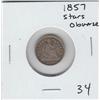 Image 1 : 1857 SEATED HALF DIME STARS