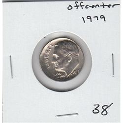 OFF CENTER WITH 1979 DATE ERROR DIME (UNC)