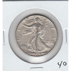 WALKING LIBERTY HALF 1942 HIGH GRADE