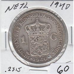 NETHERLAND 1940 .2315 OUNCE OF SILVER