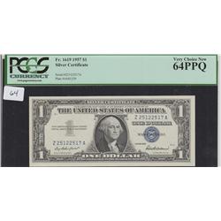 $1 1957 SILVER CERTIFICATE PCGS 64 PPQ