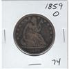 Image 1 : 1859 O SEATED HALF