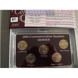 STATE QUARTER SET COMMEMORATIVE  DENVER