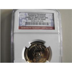 FIRST DAY OF ISSUE $1 2008 P JACKSON