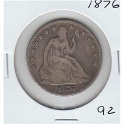 1876 SEATED HALF DOLLAR