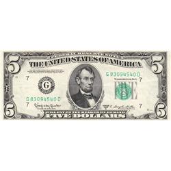 $5 FRN 1950 D