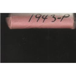 STEEL WHEAT CENT ROLL 1943 P 40 COINS
