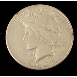 1923 D Peace Dollar Grade Strong VF