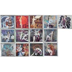 13 Pc Ting Shao Kuang Yunnan Art Print Collection
