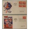 Image 1 : 2 First FDC Air Mail First Day Covers 1947