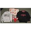 Image 1 : Chicago Bulls Lot Sweatshirt, Card Sheet, Photos, Patch