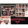 Image 2 : Chicago Bulls Lot Sweatshirt, Card Sheet, Photos, Patch