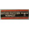 Image 1 : NAZI DEUTSCHER VOLKSSTURM WEHRMACHT ORIGINAL ARMBAND