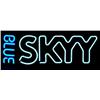 Image 1 : BLUE SKYY Malt Beverage 2 Color Neon Bar Decor Sign