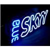 Image 2 : BLUE SKYY Malt Beverage 2 Color Neon Bar Decor Sign