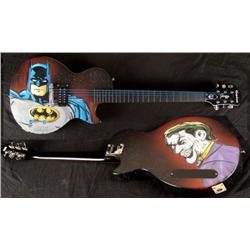 Duerrstein Orig Painted Batman / Joker Superhero Guitar