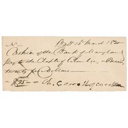 Declaration of Independence: Charles Carroll