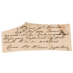 Declaration of Independence: William Williams