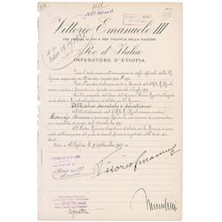 Benito Mussolini and Vittorio Emanuele III