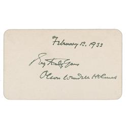 Supreme Court: Oliver Wendell Holmes, Jr