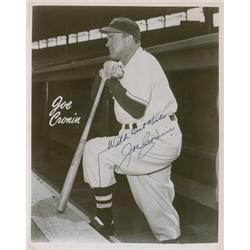 Joe Cronin and Bob Feller