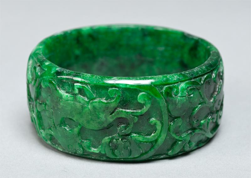 Chinese Carved Jade Bangle