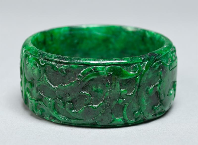 Chinese Carved Jade Bangle