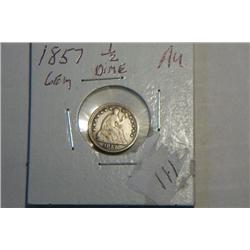 1857 1/2 DIME