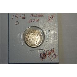 1912 D BARBER DIME
