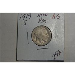 1919 S BUFFALO NICKEL