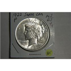 1922 P PEACE DOLLAR