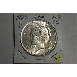 1923 P PEACE DOLLAR