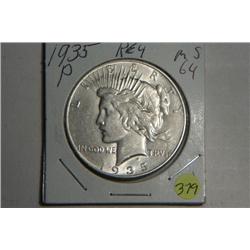 1935 P PEACE DOLLAR