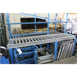 LARGE LOT OF ALUMINUM ROLLER CASING & STANDS