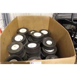 BIN OF PNEUMATIC TIRES