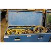 Image 1 : BLUE MOBILE STORAGE BOX & ELECTRICAL CONTENTS