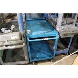 BLUE METAL MOBILE SHOP CART