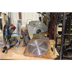 LARGE MAKITA CHOP SAW & BLADE