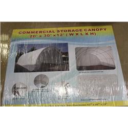 20' X 30' X 12' COMMERCIAL STORAGE CANOPY