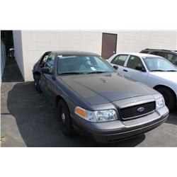 2008 GREY FORD CROWN VICTORIA POLICE SERIES 4DR