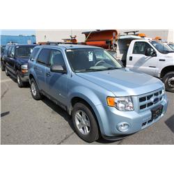 2009 BLUE FORD ESCAPE HYBRID 4DR SUV