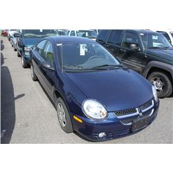2005 BLUE DODGE SX 4DR SEDAN