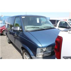 2005 BLUE CHEVROLET ASTRO CARGO VAN